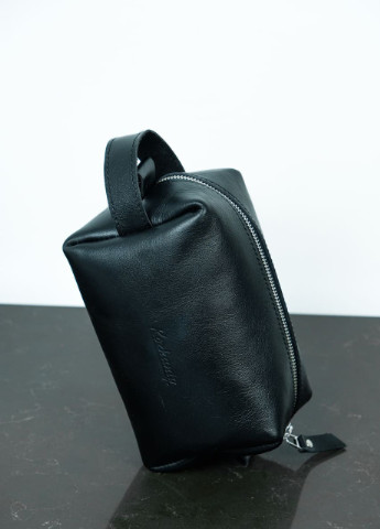 Кожаный органайзер косметичка несессер черный. Для мелких вещей. В сумку в авто в поездку Kozhanty (252348099)