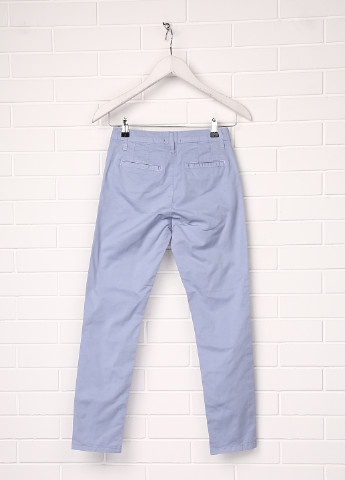 Голубые кэжуал летние брюки прямые Yclu