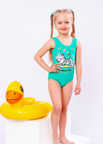 М'ятний літній купальник для дівчинки KINDER MODE