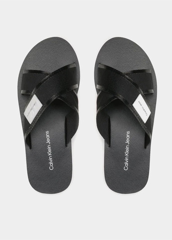 Черные кэжуал шлепанцы Calvin Klein