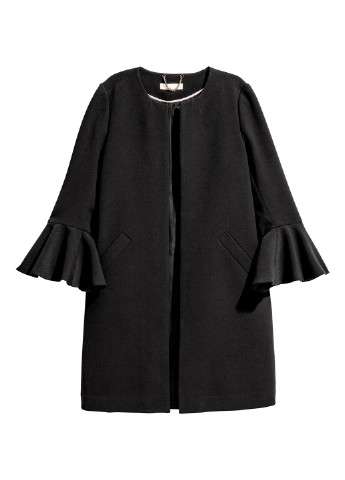 Черное демисезонное Пальто H&M