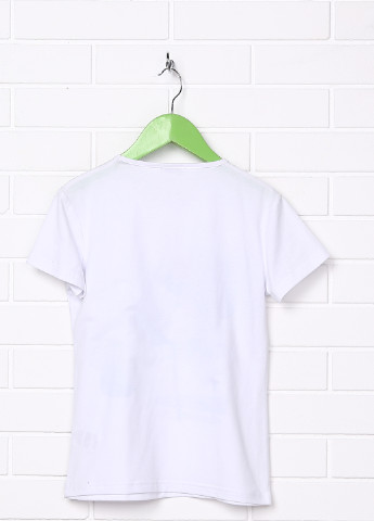 Біла літня футболка з коротким рукавом Clu