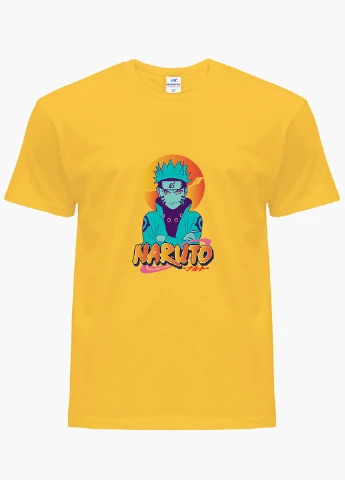 Жовта демісезонна футболка дитяча наруто узумакі (naruto uzumaki) (9224-2631) MobiPrint