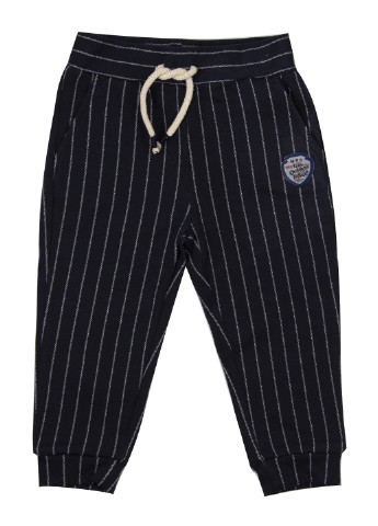 Темно-синие кэжуал демисезонные брюки джоггеры Mackays