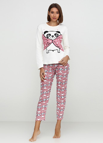 Світло-бордовий демісезонний комплект утепленный (лонгслив, брюки) Fawn Pijama