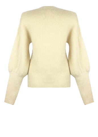 Молочний демісезонний светр з пишними рукавами джемпер Keepsake
