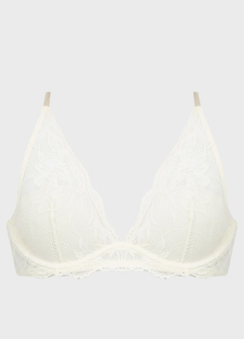 Білий мінімайзер бюстгальтер Calvin Klein з кісточками поліамід