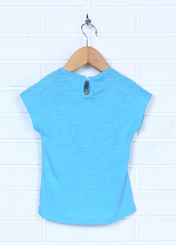 Блакитна літня футболка з коротким рукавом Guru