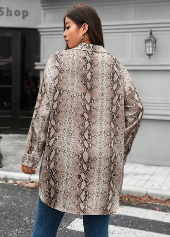 Бежевая блуза SHEIN