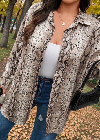 Бежевая блуза SHEIN