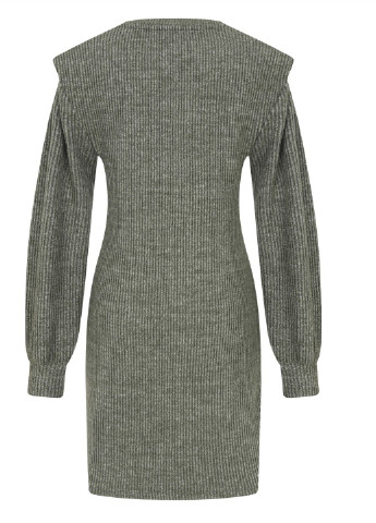 Оливкова (хакі) кежуал сукня Mudo однотонна