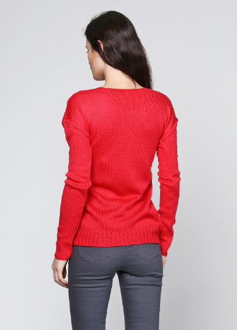 Малиновый демисезонный пуловер пуловер Massimo