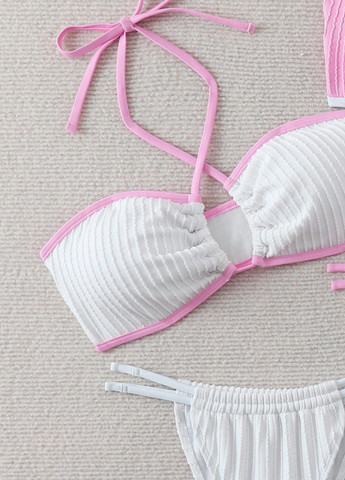 Комбинированный летний купальник (лиф, трусики) 2 шт. бикини, раздельный SHEIN