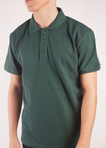 Темно-зеленая футболка-футболка поло мужская для мужчин TvoePolo однотонная