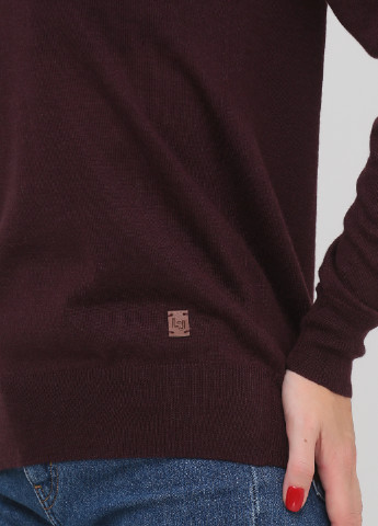 Темно-бордовый демисезонный пуловер пуловер Liu Jo