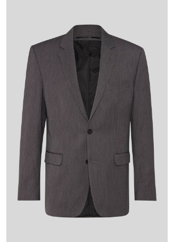 Пиджак C&A меланж тёмно-серый кэжуал полиэстер