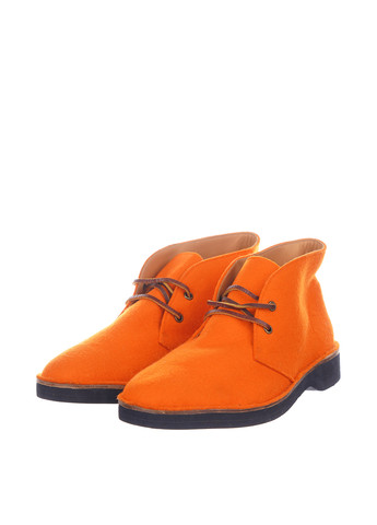 Оранжевые мужские ботинки дезерты со шнурками