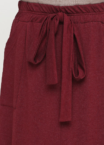 Темно-красная кэжуал меланж юбка Sasha Ferrano клешированная
