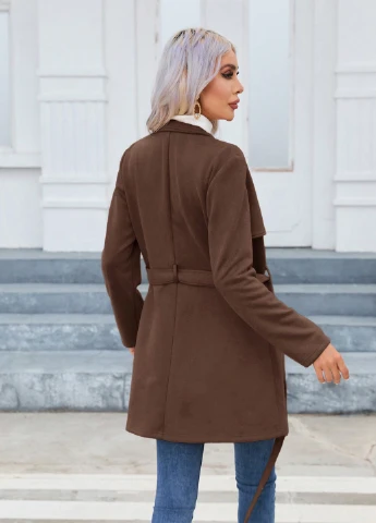 Коричневая демисезонная куртка SHEIN