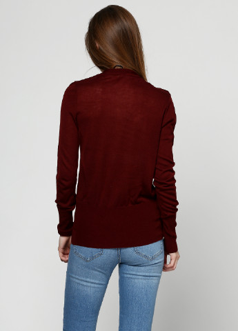 Бордовый демисезонный пуловер пуловер H&M