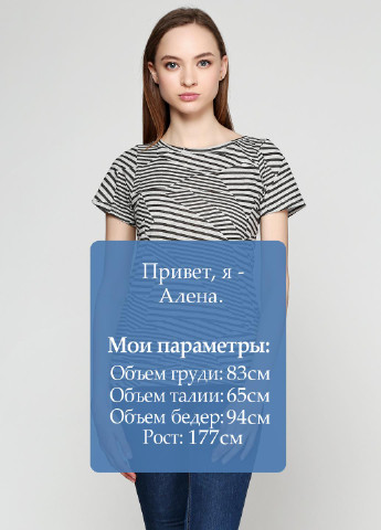 Комбинированная летняя футболка ZUBRYTSKAYA