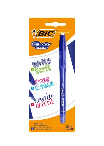 Гелева ручка пиши-стирай Gelocity Illusion Синя 0.7 мм Bic (248072146)