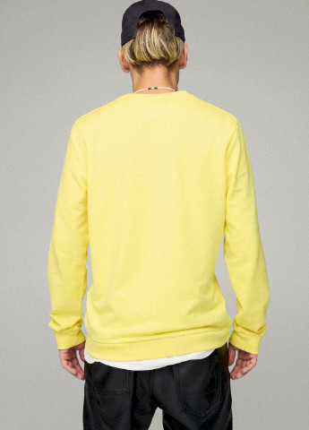 Желтый свитшот мужской basic /no flis/ YAPPI (252385851)