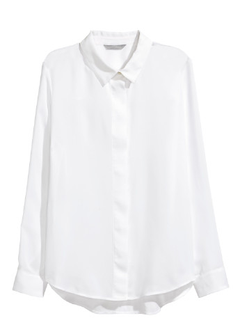 Біла демісезонна блуза H&M