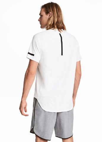 Белая футболка H&M SPORT