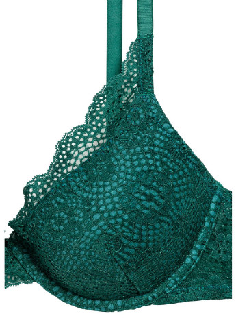 Зелёный бюстгальтер H&M с косточками полиамид