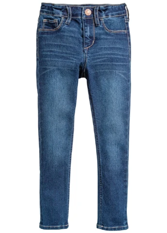 Синие демисезонные со средней талией джинсы H&M