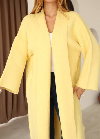 Желтый демисезонный кардиган No Brand