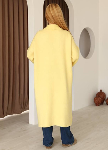 Желтый демисезонный кардиган No Brand