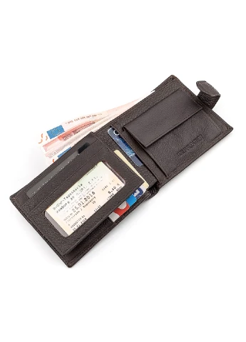 Мужской кожаный кошелек 12,5х10х3 см st leather (252126746)