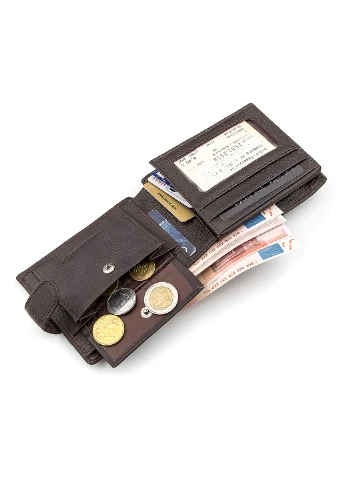 Мужской кожаный кошелек 12,5х10х3 см st leather (252126746)