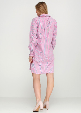 Розовое кэжуал платье Ralph Lauren в полоску