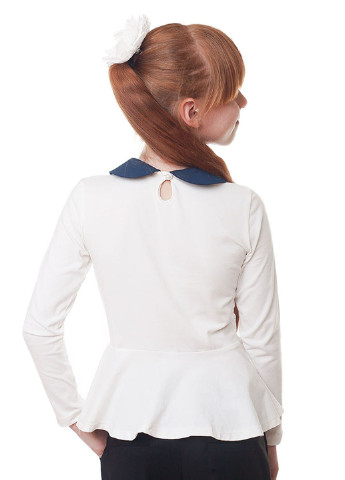 Молочная блузка с длинным рукавом Kids Couture демисезонная