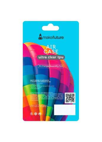 Чохол для мобільного телефону (смартфону) Air Case (Clear TPU) Samsung A8 Plus 2018 Black (MCA-SA818PBK) MakeFuture (201492110)