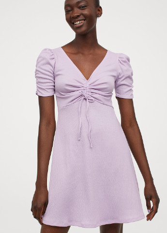 Лавандова кежуал сукня а-силует H&M однотонна