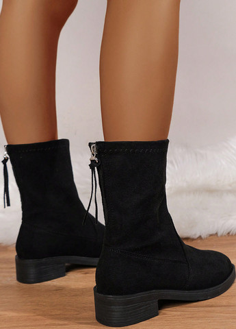 Черные осенние полусапоги SHEIN