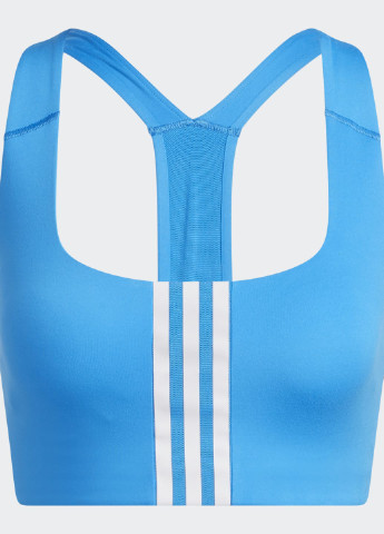 Синий спортивный бра powerimpact medium-support adidas