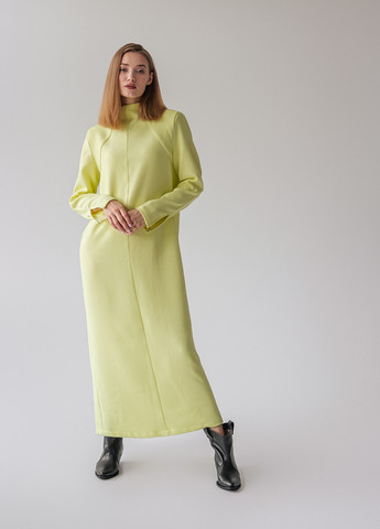 Желтое кэжуал платье Anna Yakovenko однотонное