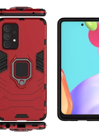 Ударостійкий чохол Transformer Ring for Magnet для Samsung Galaxy A72 4G / A72 5G Червоний / Dante Red (is_00000043172_1) Epik (238479779)