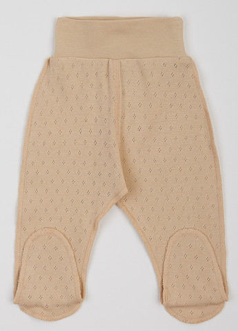 Бежевый демисезонный комплект (распашонка, ползунки, шапка) Ляля