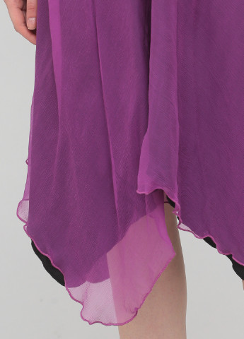 Светло-фиолетовое коктейльное платье клеш The J. Peterman Company однотонное