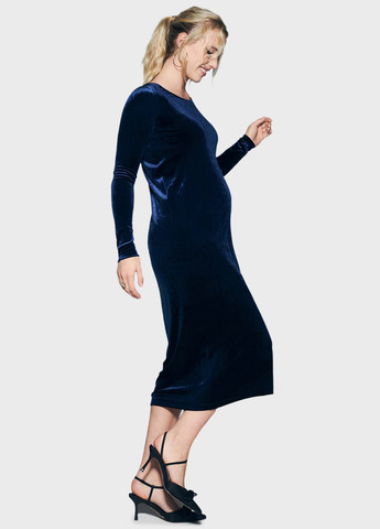 Синя коктейльна сукня для вагітних футляр Reserved однотонна