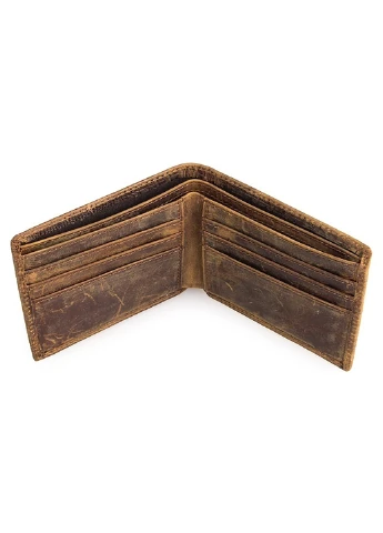 Чоловічий шкіряний гаманець 11,5x9,5 см Vintage (252127515)