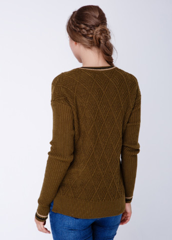 Оливковый (хаки) демисезонный пуловер пуловер Sewel