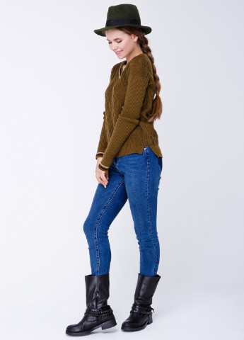 Оливковий (хакі) демісезонний пуловер пуловер Sewel