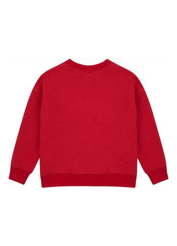 Garnamama світшот однотонний червоний кежуал бавовна